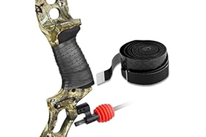 EIMSOAH Bow Grip Tape Archery,Bande de Poignée d'arc, Tir à l'arc, Absorbe la Sueur, Poignée Extensible Antidérapante, Bande d'arc pour Raquette de Tennis, de Badminton et de Squash (Noir)