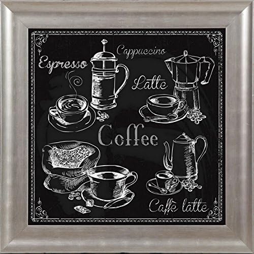 Framed Coffee Chalk Board - 30 x 30 cm