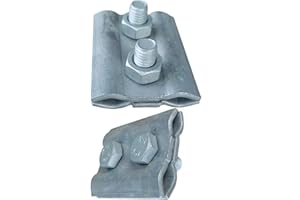 PAG Turbo GmbH® - Blitzschutz Blitzableiter Parallelverbinder für Rundleitung 8-10mm feuerverzinkt Art. Nr. BS20