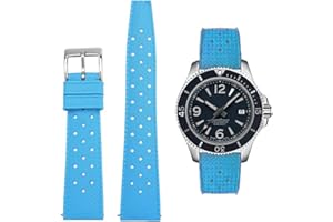 AIYIRUO Cinturini per Orologiin Gomma Fluoro Bracciale 18mm 20mm 22mm FKM Qualità del Materiale Non si romperà Morbido e Durevole Rilascio Rapido Cinturino In Stile Tropicale Per Gli Orologi Diving