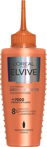 L'Oréal Paris Elvive Growth Booster Serúm Tratamiento Anticaída, 100ml | Formulado con Aminexil-R™, Estimula el Crecimiento d