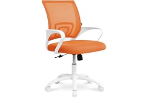 SAMIRA Sedia da ufficio ergonomica girevole – Happy (Arancione)