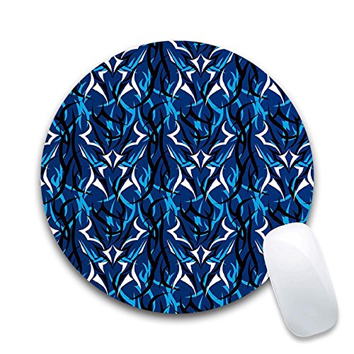 Preisvergleich Produktbild LSHUANGJ Naturkautschuk Maus-Pad Heizkissen runden Muster , blue