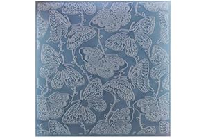 Kwan Crafts Large Size Butterfly Plastic Embossing Folders for Card Making Scrapbooking and Other Paper Crafts, 19.8x19.8cm
