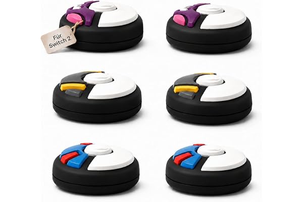 MatoSan® Tapas de Agarre para Palanca de Pulgar para Switch 2, Fundas de Silicona compatibles con Controladores Switch 2, empuñaduras ergonómicas Antideslizantes para el Pulgar (Version 3)