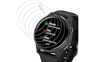 BEUKEI Protector de Pantalla Compatible con Garmin Venu/Venu 2, 6 Pack Soft TPU Vidrio, Anti-rasguños, HD Película, Sin Burbujas, Screen Protector