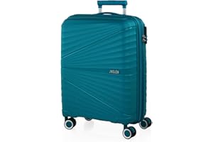 JASLEN - Sztywna walizka kabinowa - Mała walizka podróżna na kółkach - Walizka na bagaż podręczny z propylenu PP z teleskopową rączką - Lekka walizka z zamkiem TSA - Bagaż, Benzyna