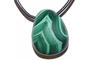 JANNI-SHOP-ANHÄNGER Malachit gebohrt als Anhänger SUPER A*Qualität schöne Farbe und Maserung ca. 30x25x12 mm.(3729)