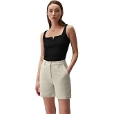 Jimmy Key Navy Blue High Waist Button Detailed Shorts