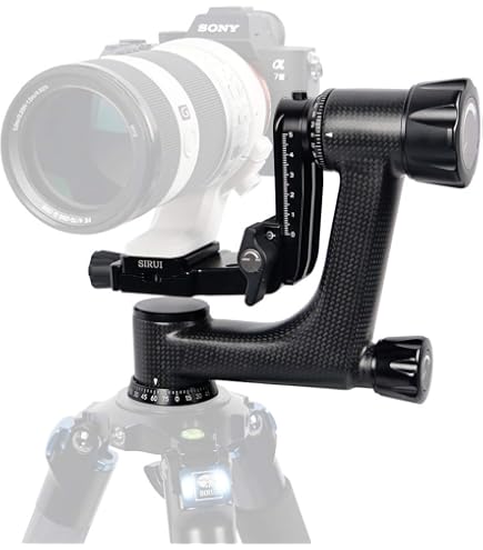 Benro GH3 Testa A Bilanciere (Gimbal) Per Teleobiettivi - Portata 25 Kg - Compatibile Arca-Swiss
