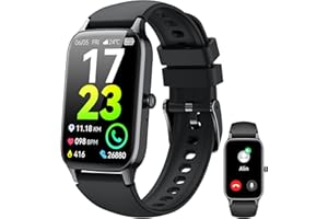 SOUDORV Smartwatch Uomo Donna, 1.57" Orologio Fitness con Effettua/Risposta Chiamate,110+ Sportive Modalità Fitness Tracker, Contapassi/Sonno/Cardiofrequenzimetro, Impermeabil IP68 Smart Watch per Android/iOS