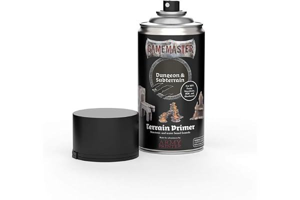 The Army Painter | Terrain Primer | 300 ml | Peinture Acrylique en Spray pour Jeux de Rôle, et Constructions de Décors Miniatures Wargames | Dungeon & Subterrain