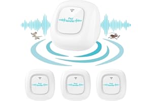 SANJNDO Antizanzare Ultrasuoni, 4 Pack Repellente ad Ultrasuoni, Ultrasuoni per Topi, Elettrico Ultrasuoni per Anti Zanzare, Topi, Scarafaggi, Insetti, Ratti, Ragni, Roditori, Mosche, Formiche