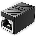 RJ45 Coupler Extender, Ethernet Extension Cable Adapter, 8P8C Network Coupler Connector, Ethernet Cable Extender Adapter Female to Female, ethernet cable connector, Cat7 Inline lan Coupler (1 Pack)