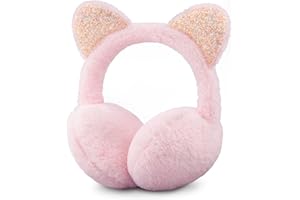 SEYUFN Paraorecchie per ragazze, scaldabagni morbidi in peluche per bambini, copriorecchie regolabili, graziosi paraorecchie per esterni