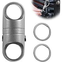 KeySmart MagConnect - Magnetische Sleutelhanger Voor Snelle en Veilige Sleutelbevestiging aan een Tas, Handtas of Riem - Gemakkelijke Toegang tot Sleutels (3 Pack, Zwart