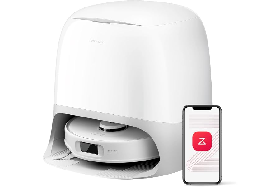 roborock Qrevo Curv S5X Saugroboter Weiß (Generalüberholt) | 18.500 Pa, Dual Anti-Tangle-System, 75°