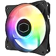 Cooler Master CF120 ARGB Case Fan - 120mm High Performance | Computer Case Fan | ARGB Lighting Controlled Via Motherboard | Noise Reduction Tech | Rifle Bearing