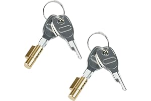 Greacesrio 2 Pieza Cerraduras de Remolque, Cerradura de Enchufe para Enganche de Remolque con 4 Llaves, Antirrobo Cerradura Accesorios para Remolque Compatible con Remolque Earth Daxara Maypole