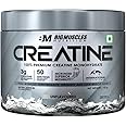 Bigmuscles Nutrition Creatine [155 G,50 Servings]| Unflavoured|Micronized Creatine Monohydrate To Support Lean Muscle Repair & Recovery|Increase Strength&Athletic Performance,Powder,1 Count