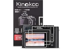 kinokoo Displayschutzfolie für die Leica Q3/Q2 Kamera, 0,25 mm gehärtetes Glas mit Härtegrad 9H und hoher Klarheit für das LCD-Display der Leica Q2/Q3 – Kratzfest und einfach anzubringen (3 Pack)