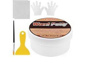 SEISSO Mastic bois 200 g, noir, Mastic à bois imperméable, mastic de réparation du bois, kit de réparation de meubles en bois- restaure les tables, les armoires, les sols et les portes en bois