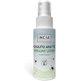 INCIA Mosquito and Tick Repellent Spray Lotion Moisturizer Travel Size 50 ml For Whole Body