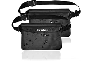 ivoler Pack of 2 Universal Waterproof Waist Bag with Waist Strap