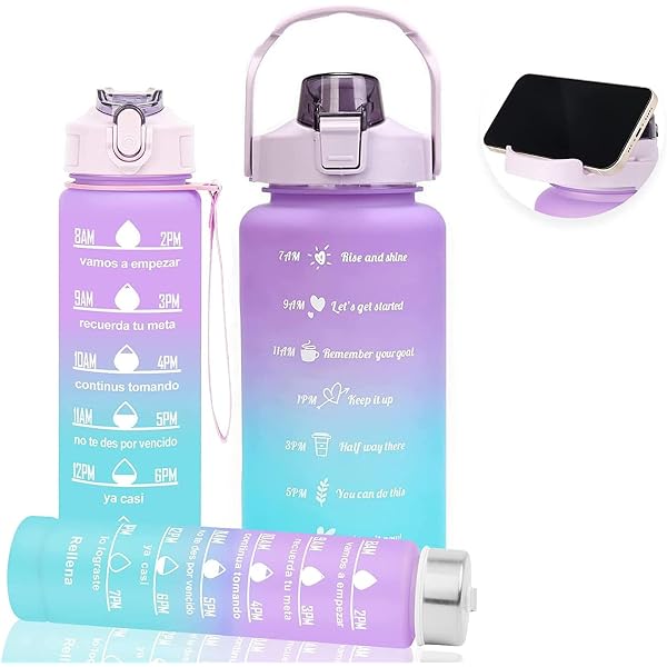 Allfourior 32oz Water Bottle With Time Marker - BPA Free, Leak Proof, Motivational Drink Tracker - View #7