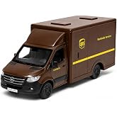 Kinsmart 1:48 Mercedes-Benz Sprinter (UPS Edition) &Ccedil;ek Bırak Metal Model Kargo Aracı, A&ccedil;ılabilir Kapılı KT5475D