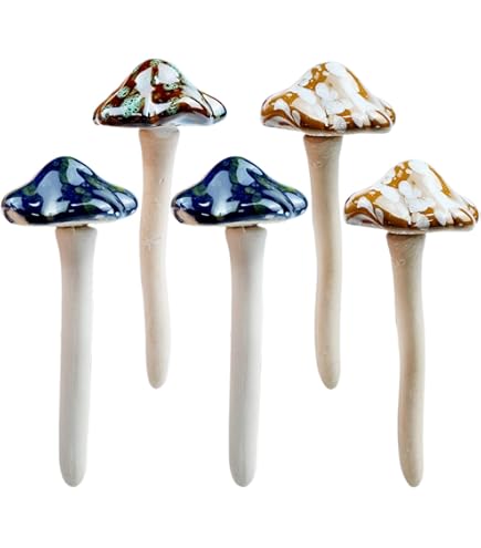 Cache Pot De Fleurs Extérieur 4 Mini Pots Champignons - Déco Trop Mignonne Pour Plantes D'intérieur Pots De Fleurs Extérieurs