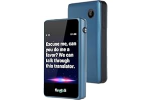 ‎FLUENTALK Timekettle Fluentalk T1 Mini Sprachübersetzer, Foto Übersetzer und Übersetzungsgerät ohne Internet, Unterstützung für 40 Sprachen, Übersetzer für freies Reisen