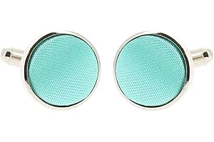 CRAVATESLIM Gemelli da polso da uomo, tinta unita, accessorio da polso, camicia e giacca da costume, matrimonio, cerimonia