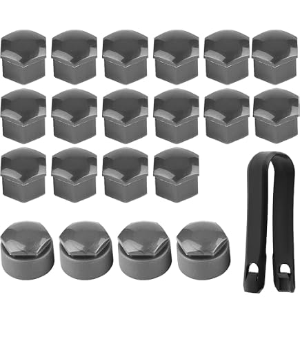 1PCS Wheel Locking Lug Bolt Center Nut Cover Caps for Audi A3 A4 Q7 R8 4M0 601 173 A /4M0 601 173 (Color : 4M0 601 173 A