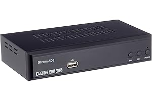 HD-Line Strom 506 - TNT HD Decodeur TNT HD pour TV/Recepteur TNT HD/Adaptateur TNT Décodeur TNT/Boitier TNT HD/Tuner TNT Decodeur TV Demodulateur TNT Decodeurs TNT Full HDMI Terrestre, Noir