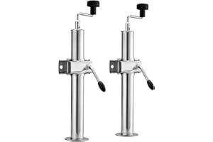 ‎XPOTOOL XPOtool Anhängerstütze 2 Stück, höhenverstellbar 510-760 mm, 130 x 90 x 760 mm, Abstellstütze mit 2 Klemmhaltern Ø 48 mm, Anhänger