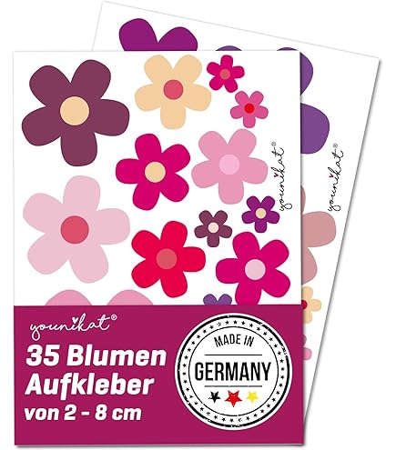 Autocollants De Vélo De Fleur, Lot De 6 Stickers Pour Voiture, Autocollant Velo, Autocollant Fleur, Imperméable Stickers Velo Pour Cadre, Scooter, Ordinateur Portable, Décoratif, 14.5 X 16 CM