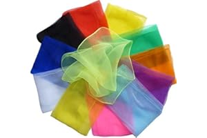 Hoerev® Petit Paquet de 12 écharpes Juggling (Danse) 40 cm x 40 cm
