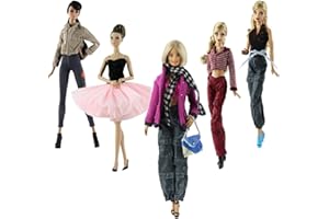 Ropa Para 29cm Muñecas, Lance Home 5 Conjuntos Moda Abrigo de otoño Vestidos Pantalones Zapatos Sombrero Rompevientos Para 11.5" Muñecas Accesorios Bebé Regalos