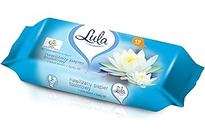 LULA Nawilżany papier toaletowy z ekstraktem z białej lilii 40szt