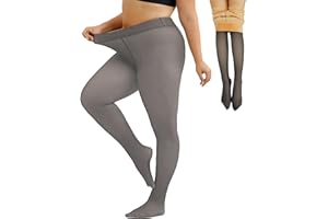 Merlvida Rajstopy Damskie Zimowe High Waist Termiczne Rajstopy Ocieplane Legginsy Ciepłe Zimowe Rajstopy Z Futerkiem Fałszywe Przezroczyste Termo-rajstopy Pantyhose 1-3 Pary