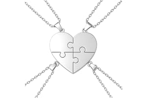 AffeGifts bästa vän-halsband, vänskapshalsband för hjärtformad vän gåvor till jul födelsedag BFF-gåva för vuxna barn