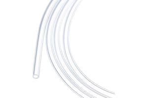 Rebower 2m(7ft) Silicone Tubing 1.5mm ID 2.5mm OD Clear Industrial Plastic Tubing Pure Silicone Hoses for Pump Siphoning Draining Irrigation Brewing, 1/16" x 0.1"