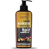 Irem Onion Black Seed & Green Tea Conditioner Repair and Protect for Damaged, Dry, Curly or Frizzy Hair Thickening for Fine/Thin Hair, Safe for Color and Keratin Treated Hair 250ml