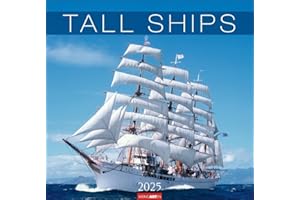 Tall Ships Kalender 2025: Großartige Fotos majestätischer Segelschiffe in einem großen Wandkalender. Das Querformat bringt die Windjammer in diesem großen Kalender perfekt zur Geltung.