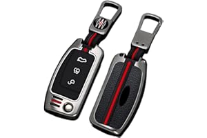 Happyit Stop cynku + silikonowe etui na kluczyki samochodowe do Ford Fiesta Focus Mondeo Kuga Escape Falcon Galaxy Fusion Mustang Explorer Edge Escort Mk3 Mk4 Ranger 3 przyciski (A, kolor matowy)