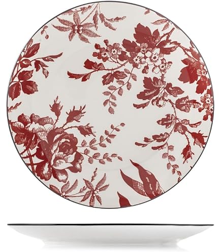 Lot De 6 Assiettes à Dessert En Porcelaine Viola - Ø20.5cm, Décor Floral Violet - Lave-vaisselle & Micro-ondes - 7