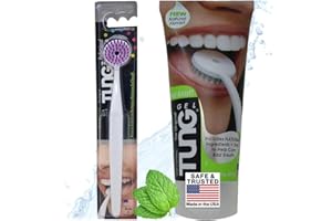 PEAK ESSENTIALS THE ORIGINAL TUNG GEL Peak Essentials | Tongue Scraper | Mint Blast - Natural TUNG Gel Kit | Tongue Cleaner | Odor Eliminator | Fight Bad Breath | Fresh Mint | BPA Free | Made in America (STARTER PACK)