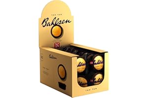 Bahlsen, Tam Tam Cioccolato Display, Tortine Soffici al Cioccolato con Cuore di Vaniglia, Ingredienti Selezionati, 1 Confezione con Espositore da 30 Tortine Singole da 27.5 g