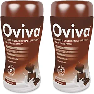 Oviva Nutritional Suppliment | Chocolate Flavour | Nutrition Powder | Best for building Strength and Enhance Iimmunity | For Entire Family | 200 gm Jar (Pack of 2)